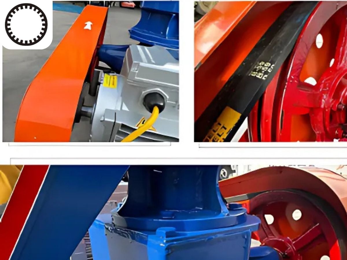 Dây curoa răng máy ép cám viên