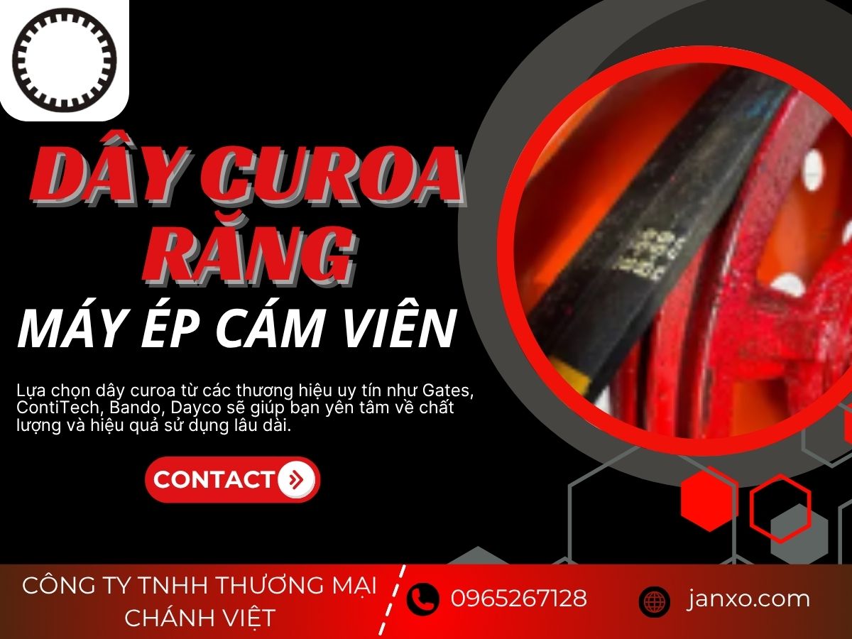 Dây curoa răng máy ép cám viên