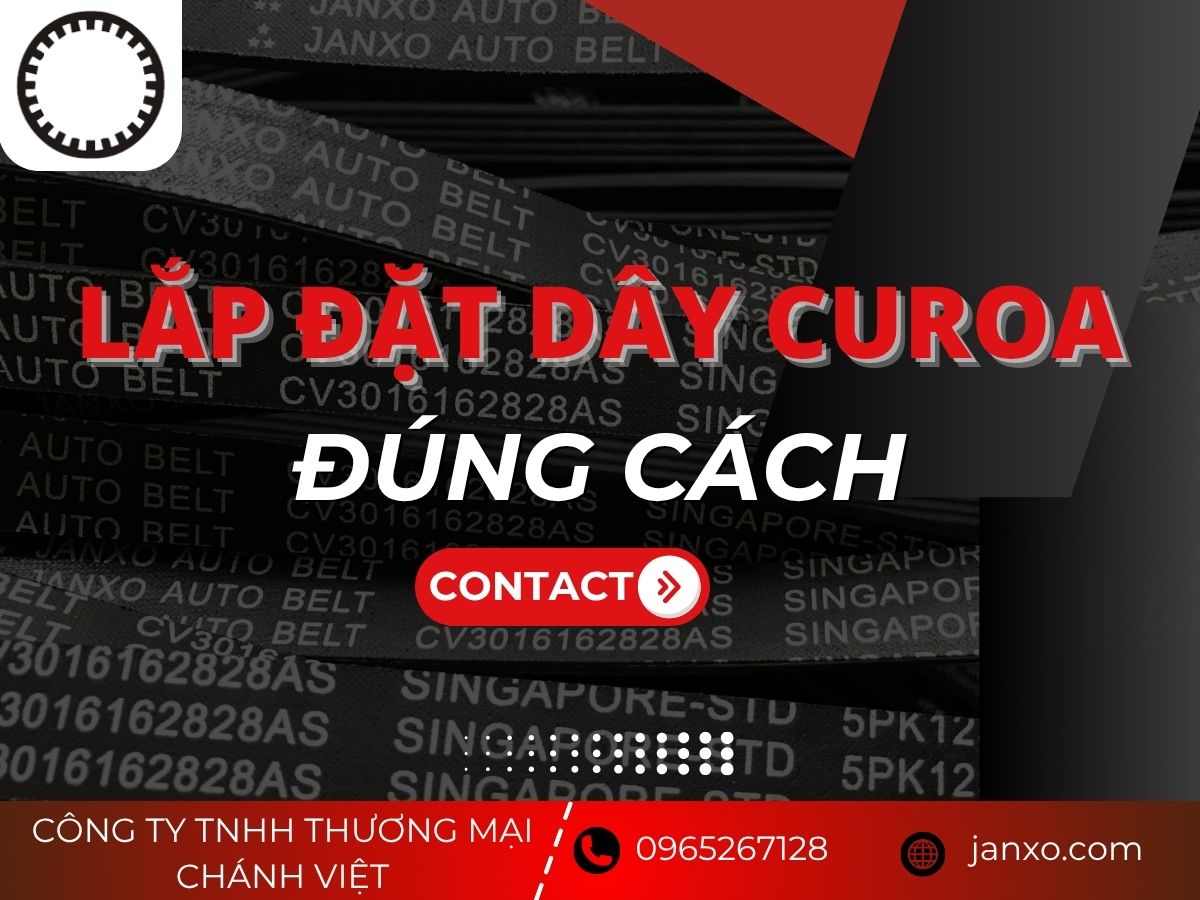 Quy Trình Lắp Đặt Dây Curoa Đúng Kỹ Thuật – Tránh Trượt, Tránh Hỏng Máy 3 Lắp đặt dây curoa