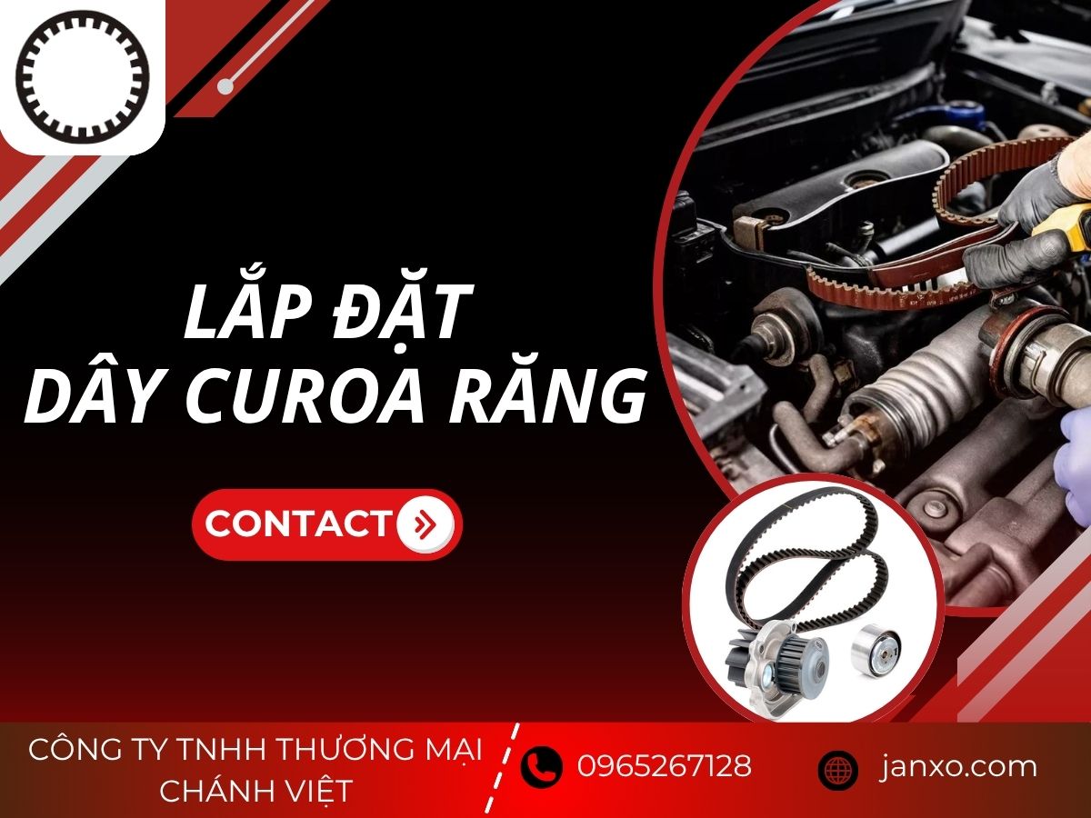Hướng dẫn lắp đặt dây curoa răng đúng kỹ thuật 3 Lắp đặt dây curoa răng