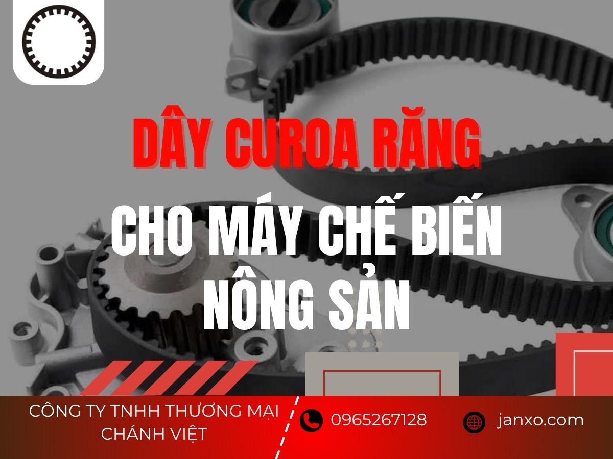 Dây curoa răng cho máy chế biến nông sản