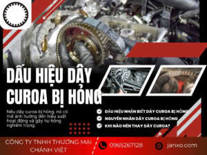 Dấu hiệu dây curoa bị hỏng